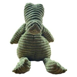 Jellycat London 16" Corduroy Croc Plush Green Alligator Textured Plush Stuffed